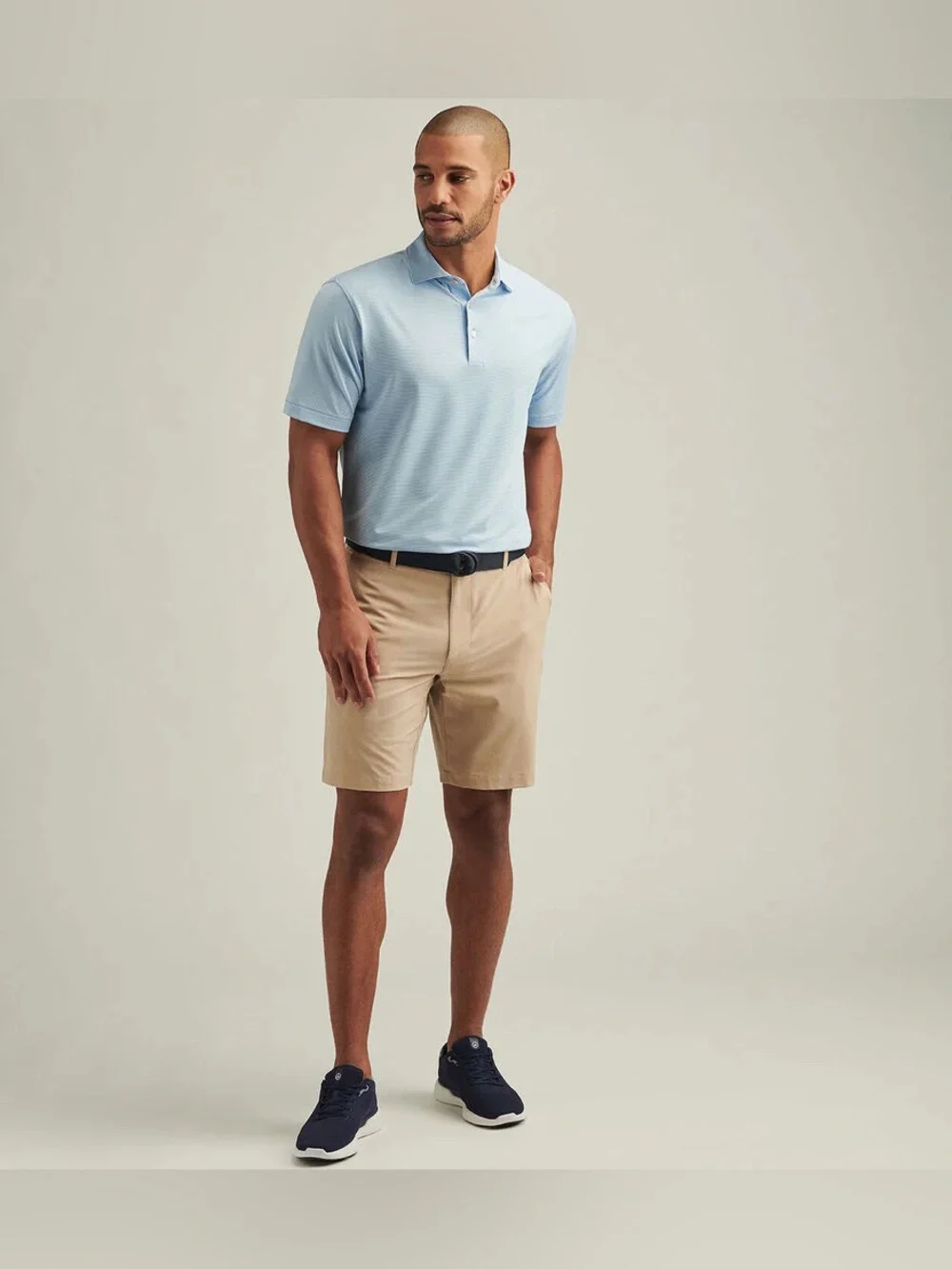 Peter Millar Shackleford Performance Hybrid Shorts Men 38 Beige Stretch Golf NWT